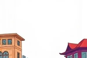 歪歪漫画在线阅读页面分镜预览：夜色码头与霓虹招牌构成的全彩开篇